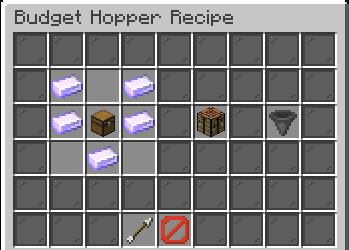 Hypixel Budget Hopper Recipe