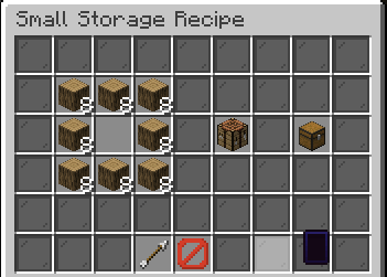 Hypixel Small Storage Recipe