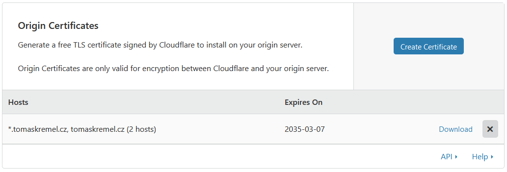 Cloudflare - Origin server