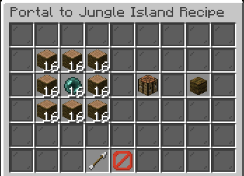 Hypixel Portal to Jungle Island Recipe